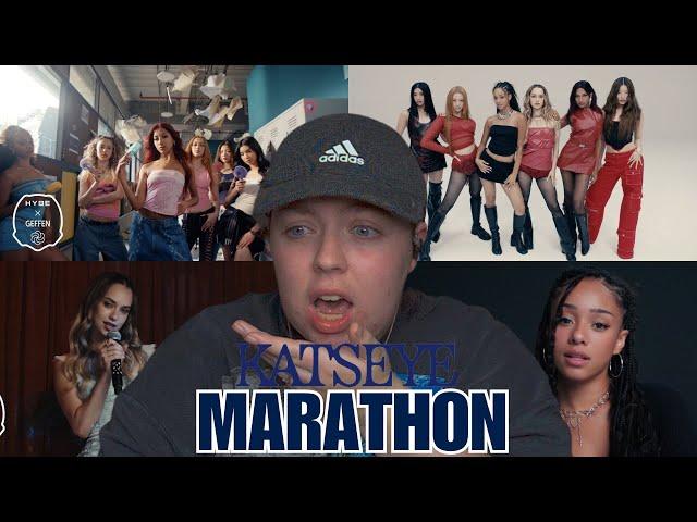 KATSEYE REACTION MARATHON (DEBUT MV, TOUCH MV, MY WAY, I'M PRETTY & TONIGHT I MIGHT LYRIC VIDEOS)