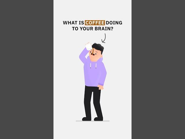 What is coffee doing to your brain? #coffee #science #biology #caffeine #2danimation