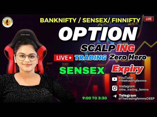 LIVE TRAP TRADING SENSEX EXPIRY || 6 DEC || #thetradingfemme #nifty50 #banknifty #livetrading