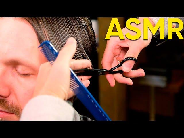 Enjoy This Scissors Only Haircut!  ASMR BARBER