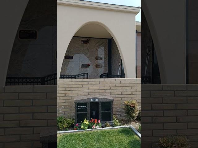 The crypt of Paul and Jan Crouch at Pacific View Cemetery in Corona Del Mar CA.