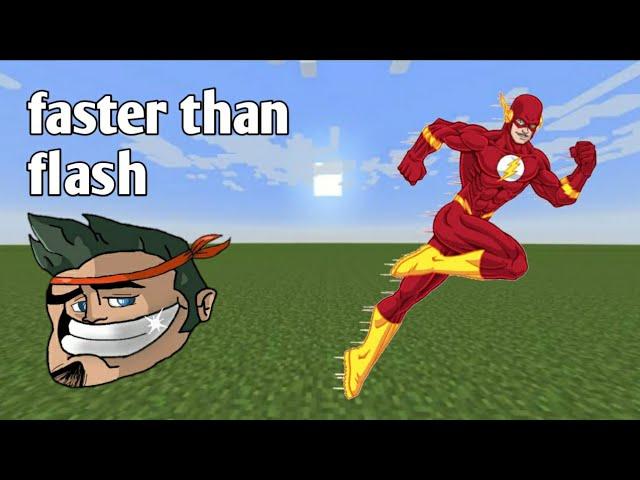 how to become even faster than flash in minecraft