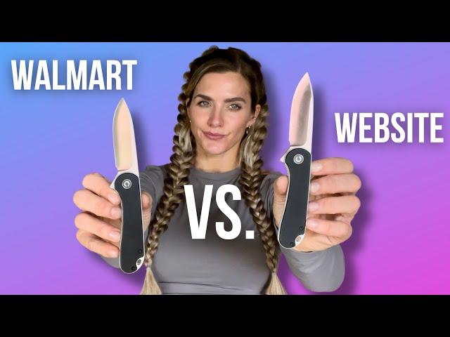 Walmart vs. Website Civivi… are they the same?