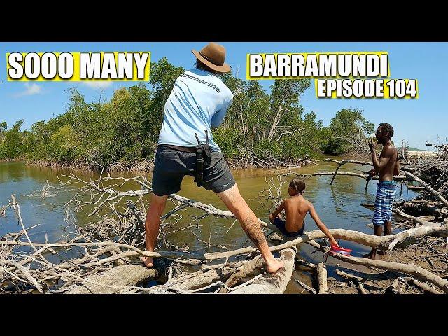 In the water with a CROCODILE and COUNTLESS BARRAMUNDI | Australias Aboriginal culture