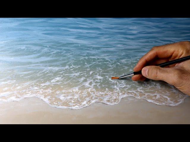 How to paint water - realistic wave painting tutorial