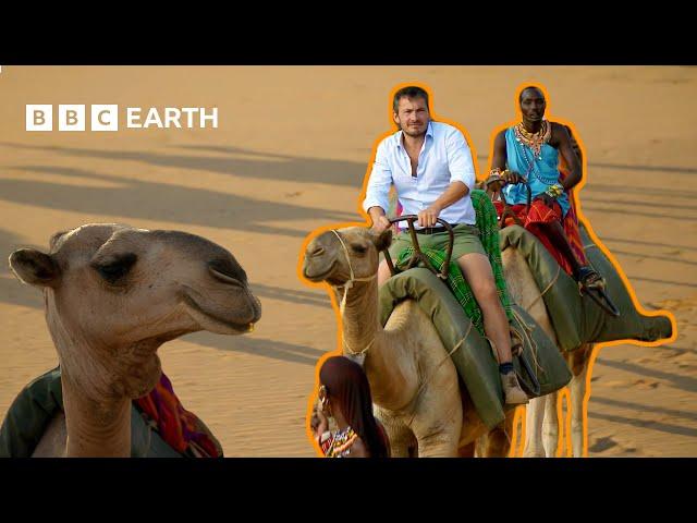 Giles Coren’s First Camel Ride | Amazing Hotels | BBC Earth Explore