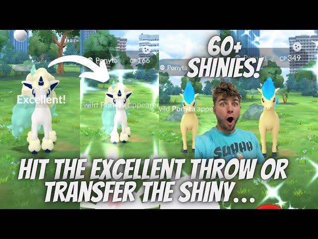 Hit The Excellent Throw Or Transfer The SHUNDO!(Ponyta Community Day)