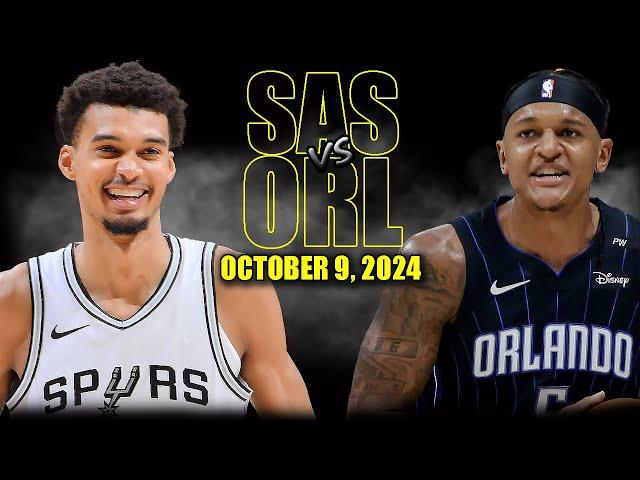 San Antonio Spurs vs Orlando Magic Full Game Highlights - October 9, 2024 | 2024 NBA Pre Season