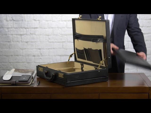 HOW TO PACK | The Strada Expandable Leather Attaché Case