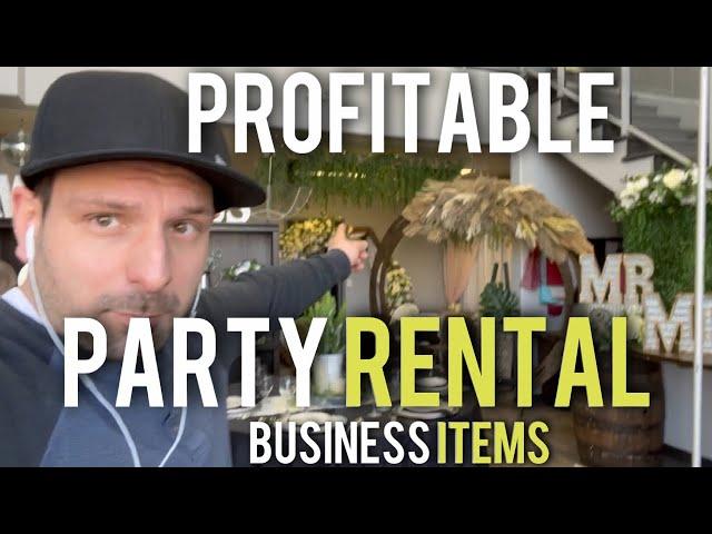 What Are Profitable Event Rental Items In My Party Rental Business?