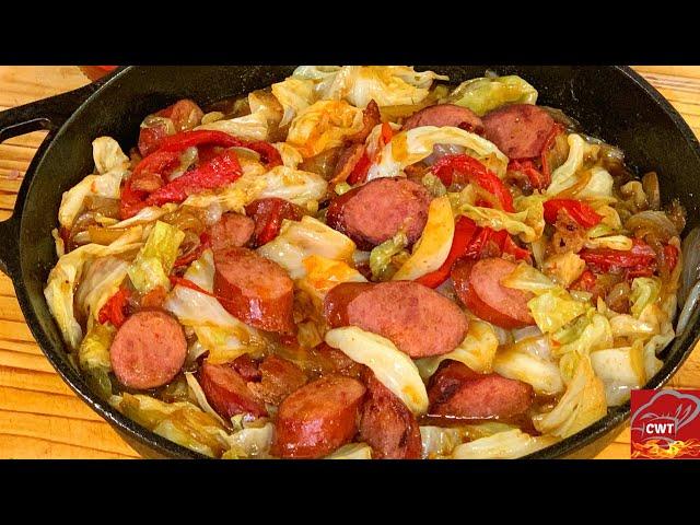 Southern Fried Cabbage Recipe | How To Make Fried Cabbage