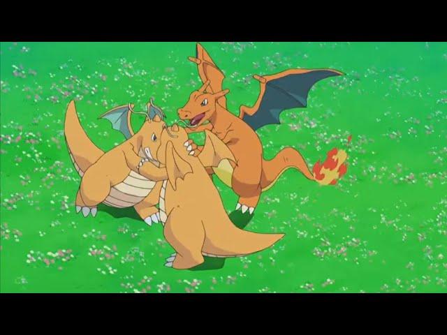 Charizard getting disrespected by Dragonites! Charizard vs Dragonite