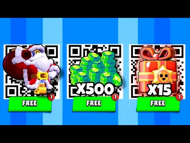 FREE!  x15 RANDOM GIFTS  FREE GEMS | BRAWL STAR QR CODE 2024 | BRAWL STARS NEW UPDATE