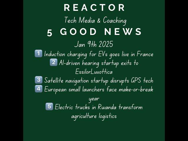 5 good news in the deeptech and climate startup world - Jan 9th 2025 Edition 2 - 2025