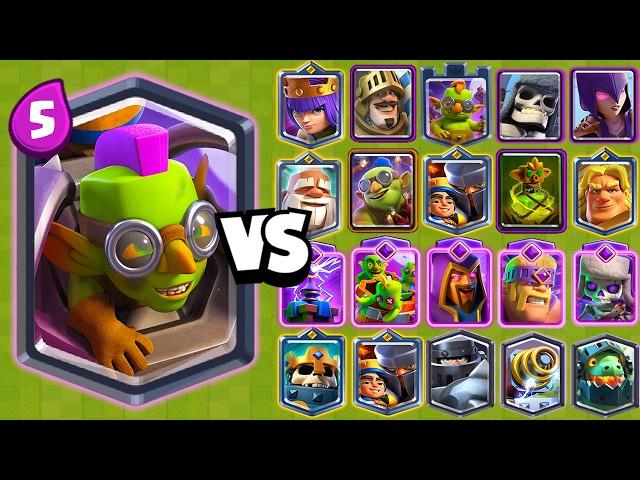 GOBLIN MACHINE vs ALL CARDS | NEW LEGENDARY CARD | Clash Royale