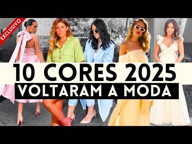 10 CORES VERÃO 2025 QUE VOLTARAM A MODA ESTE ANO!