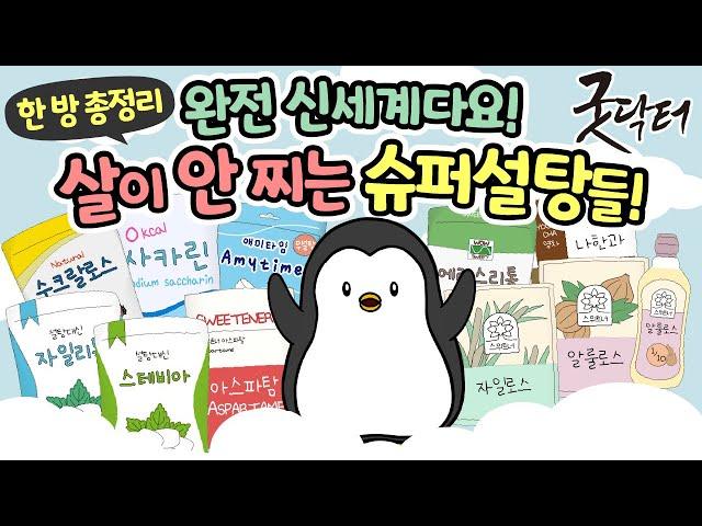 대체감미료(대체당) 11종 총정리 + 최고의 제품 4종 공개