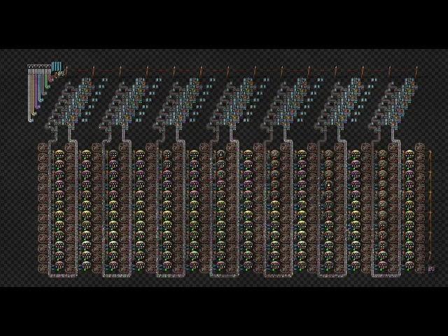 Factorio 2.5k SPM sushi belt