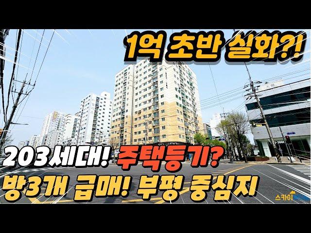 [부평아파트매매] 부평 중심지에 이런 급매가?! 방3개 중형급 아파트 단돈 1억 초반! (no.154) [부평아파트]