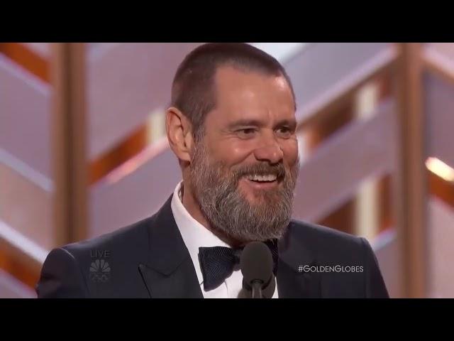 Jim Carrey raises important philosophical questions at an Award Ceremony..