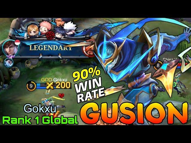 Legendary Gusion 90% Current Win Rate - Top 1 Global Gusion by Gokxu - Mobile Legends