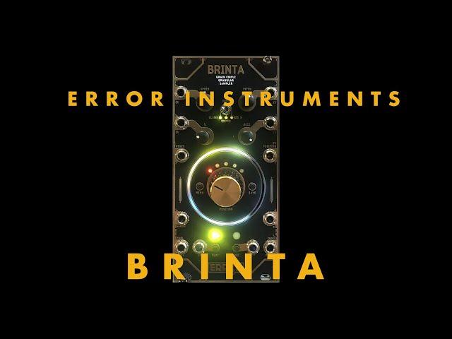 Brinta from Error Instruments is Granular Gratification