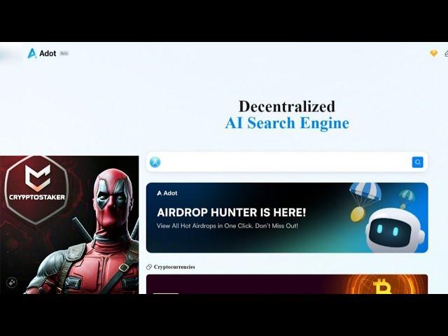 Adot Airdrop ! ADOT WEB3 DECENTRALISED SEACH ENGINE BY  APTOS WITH $3M FUNDING ! Aptos AIRDROP