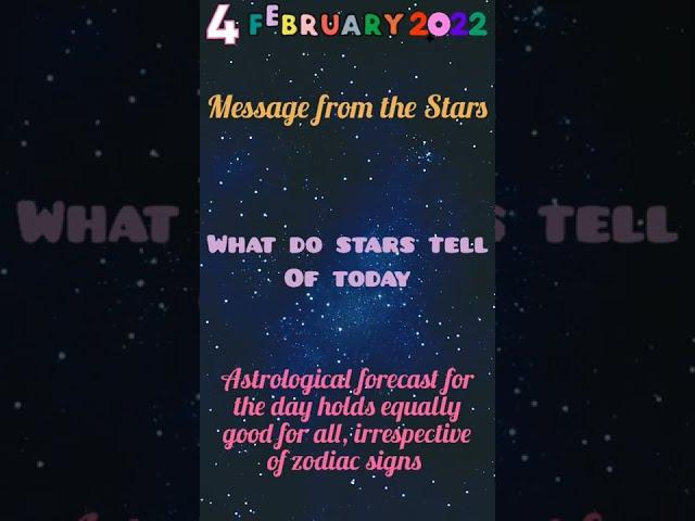 Message from  the stars - What do stars tell of today | 4-2-2022 #shorts