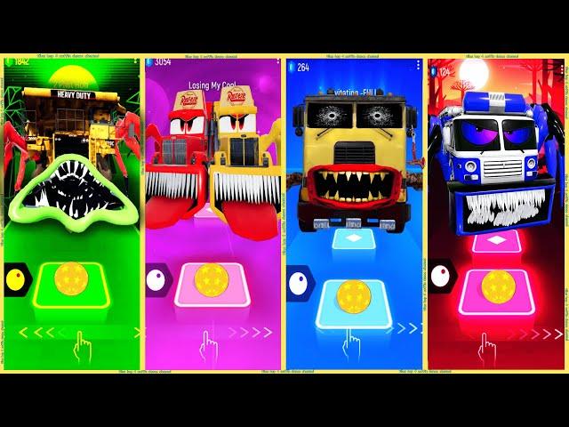 coffin dance - Giant Dump Truck  Fire truck eater  Truck Eater  Mack Truck eater Red | Tiles HOP