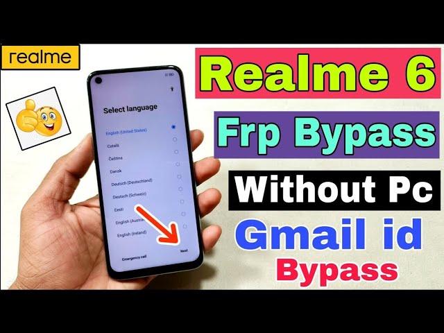 Realme 6 Frp Bypass Android 11 || Realme Google Account Reset Without Pc 2024