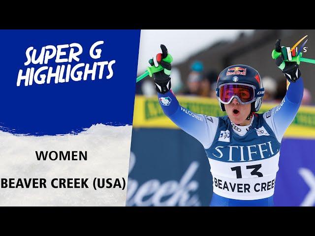 Sofia Goggia claims her first win after severe injury | FIS Alpine World Cup 24-25