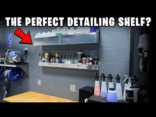 BEST DETAILING WALL SHELF? Perfect for mobile setups and garage!!!