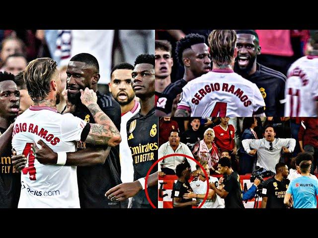 Sergio Ramos And Rudiger Clash | Vincious Jr Got Racism