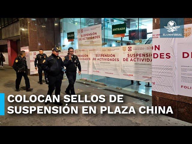 Clausuran Plaza Izazaga 89 mientras “salvan” mercancía por la calle trasera