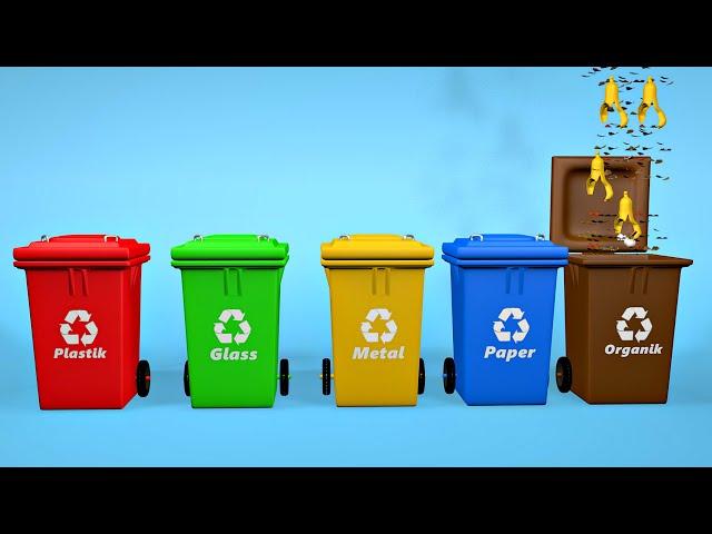 Save Earth. Garbage Sorting Rules. Clean Up Trash. Recycling Plastic, Glass & Paper/ Recycle Symbol