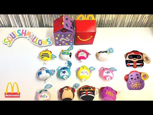 McDonald’s SQUISHMALLOWS Happy Meal Collection! All 12 w/ Mystery Hamburglar! Dec 2023 