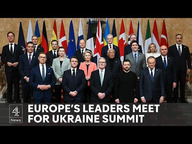 Europe's leaders meet in UK to talk Ukraine - Russia peace