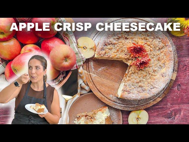 Make This Apple Crisp Cheesecake, You won't regret it!