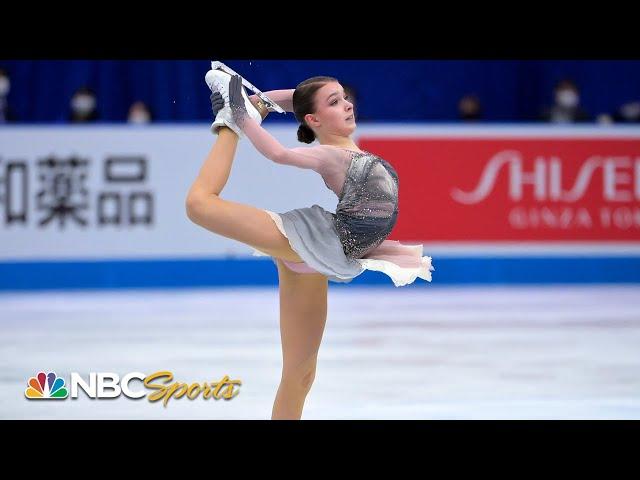 Anna Shcherbakova's flawless free skate clinches World Team Trophy gold | NBC Sports