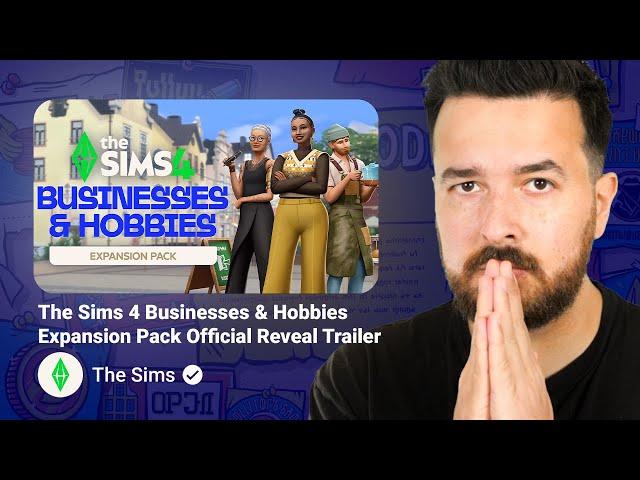 Reacting to The Sims 4 Businesses & Hobbies Expansion Trailer!