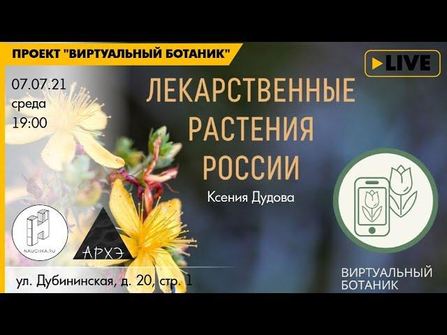 Лекция "Лекарственные растения" курса "Ботанические заметки: полезные и опасные"