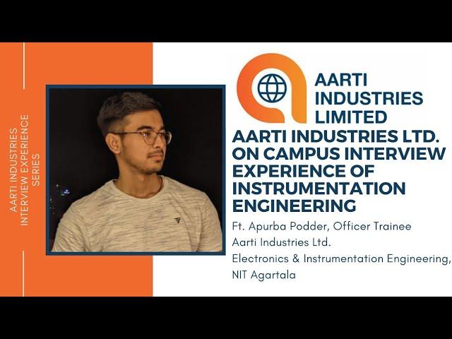 AARTI INDUSTRIES Interview Experience for Instrumentation Engineering | How to crack Aarti | #Aarti