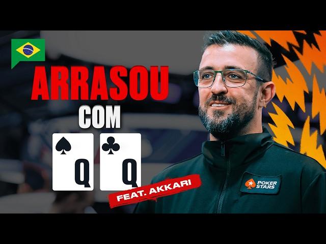 O dia em que Akkari ARRASOU no torneio dos empresários | Pokerstars Brasil