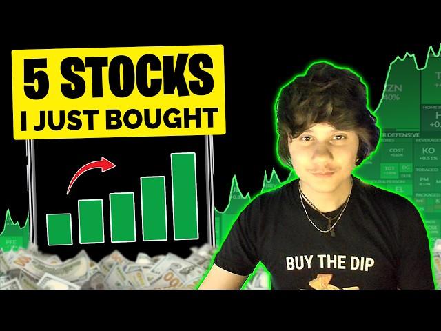 5 Stocks I just Bought  (w/ Insane Growth)