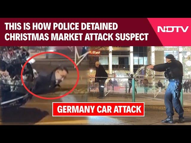 Germany Attack | Video Shows German Police Detaining Christmas Market Car Attack Suspect