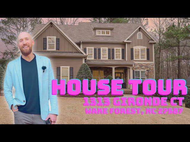 Custom Estate Home Tour in Wake Forest, NC (1313 Gironde Ct)