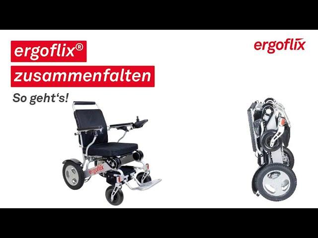 ergoflix – faltbaren Elektrorollstuhl zusammenfalten