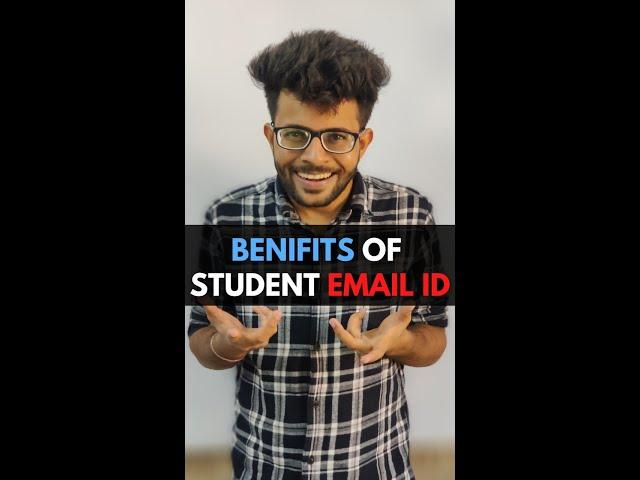 3 Benefits of Student Email ID | Free Stuff worth 10K  #shorts #short