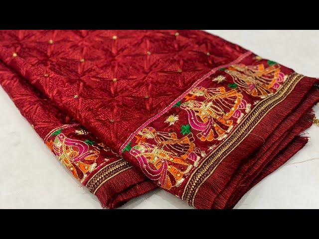 Pure chinon chiffon embroidery FULKARI dupatta #2023 #phulkari #fulkari #dupatta