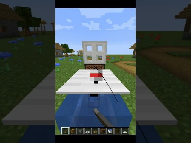  Compact automatic fishing  #shorts #minecraft  #gameplay